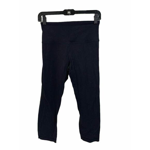 Lululemon Align High-Rise Crop‎ Black Size 6 - Picture 1 of 5